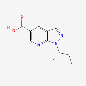 1-(butan-2-yl)-1H-pyrazolo[3,4-b]pyridine-5-carboxylic acid - 926230-62-8
