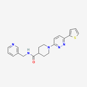 N-(pyridin-3-ylmethyl)-1-(6-(thiophen-2-yl)pyridazin-3-yl)piperidine-4-carboxamide - 1030099-02-5