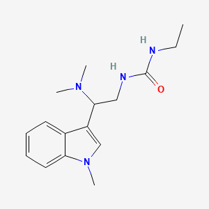 1-(2-(dimethylamino)-2-(1-methyl-1H-indol-3-yl)ethyl)-3-ethylurea - 1396800-88-6