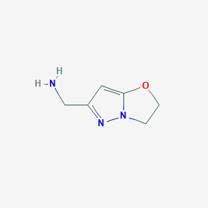 1-{2H,3H-pyrazolo[3,2-b][1,3]oxazol-6-yl}methanamine - 1541853-83-1