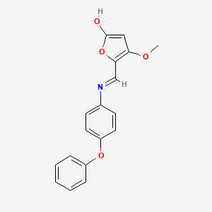 4-methoxy-5-[(4-phenoxyanilino)methylene]-2(5H)-furanone - 1164540-79-7
