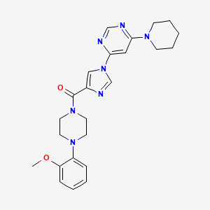 4-{4-[4-(2-methoxyphenyl)piperazine-1-carbonyl]-1H-imidazol-1-yl}-6-(piperidin-1-yl)pyrimidine - 1251627-89-0
