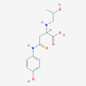 4-((4-Hydroxyphenyl)amino)-2-((2-hydroxypropyl)amino)-4-oxobutanoic acid - 1048003-70-8
