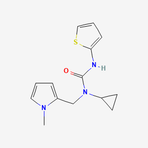 1-cyclopropyl-1-((1-methyl-1H-pyrrol-2-yl)methyl)-3-(thiophen-2-yl)urea - 1286724-21-7