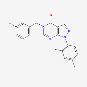 1-(2,4-dimethylphenyl)-5-[(3-methylphenyl)methyl]-1H,4H,5H-pyrazolo[3,4-d]pyrimidin-4-one - 895002-67-2