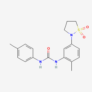 1-(5-(1,1-Dioxidoisothiazolidin-2-yl)-2-methylphenyl)-3-(p-tolyl)urea - 1203238-35-0