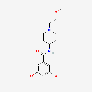 3,5-Dimethoxy-N-[1-(2-methoxyethyl)piperidin-4-YL]benzamide - 1421495-08-0