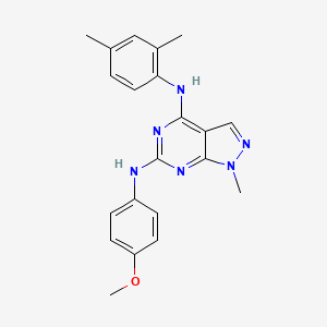 4-N-(2,4-dimethylphenyl)-6-N-(4-methoxyphenyl)-1-methylpyrazolo[3,4-d]pyrimidine-4,6-diamine - 896001-98-2