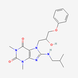 7-(2-hydroxy-3-phenoxypropyl)-8-(isobutylamino)-1,3-dimethyl-1H-purine-2,6(3H,7H)-dione - 941937-56-0