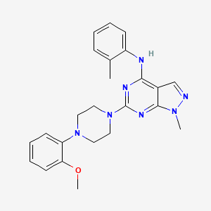 6-[4-(2-methoxyphenyl)piperazin-1-yl]-1-methyl-N-(2-methylphenyl)-1H-pyrazolo[3,4-d]pyrimidin-4-amine - 887454-01-5