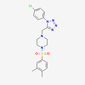 1-((1-(4-chlorophenyl)-1H-tetrazol-5-yl)methyl)-4-((3,4-dimethylphenyl)sulfonyl)piperazine - 1049384-85-1