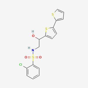 2-{[2,2'-bithiophene]-5-yl}-S-(2-chlorophenyl)-2-hydroxyethane-1-sulfonamido - 2097932-13-1