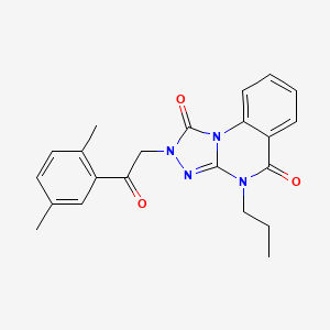 2-[2-(2,5-dimethylphenyl)-2-oxoethyl]-4-propyl-1H,2H,4H,5H-[1,2,4]triazolo[4,3-a]quinazoline-1,5-dione - 1189685-72-0