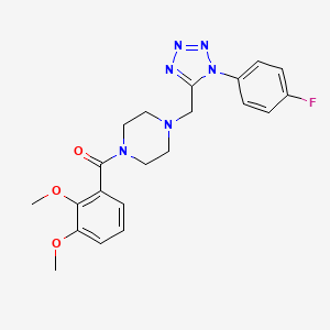 (2,3-dimethoxyphenyl)(4-((1-(4-fluorophenyl)-1H-tetrazol-5-yl)methyl)piperazin-1-yl)methanone - 1040650-27-8