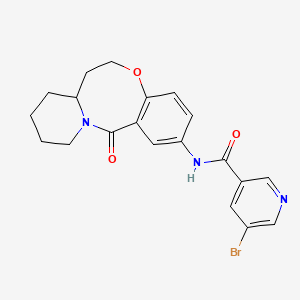 5-bromo-N-(6-oxo-2,3,4,12,13,13a-hexahydro-1H-pyrido[2,1-d][1,5]benzoxazocin-8-yl)pyridine-3-carboxamide - 1323824-87-8