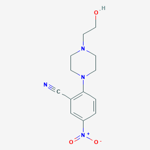 2-[4-(2-Hydroxyethyl)piperazin-1-yl]-5-nitrobenzonitrile - 288251-81-0