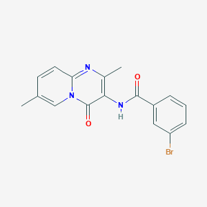 3-bromo-N-(2,7-dimethyl-4-oxo-4H-pyrido[1,2-a]pyrimidin-3-yl)benzamide - 941876-38-6