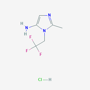 2-Methyl-3-(2,2,2-trifluoroethyl)imidazol-4-amine;hydrochloride - 2344685-71-6