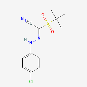 2-(Tert-butylsulfonyl)-2-[2-(4-chlorophenyl)hydrazono]acetonitrile - 338976-15-1