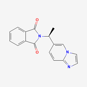 (S)-2-(1-(imidazo[1,2-a]pyridin-6-yl)ethyl)isoindoline-1,3-dione - 2379695-44-8