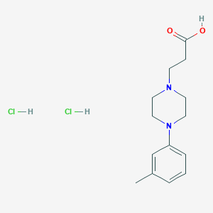 3-[4-(3-Methylphenyl)piperazin-1-yl]propanoic acid dihydrochloride - 1172802-40-2