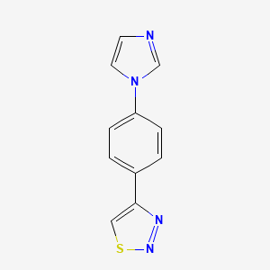 4-[4-(1H-imidazol-1-yl)phenyl]-1,2,3-thiadiazole - 303148-86-9