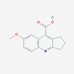 7-methoxy-1H,2H,3H-cyclopenta[b]quinoline-9-carboxylic acid - 436091-40-6
