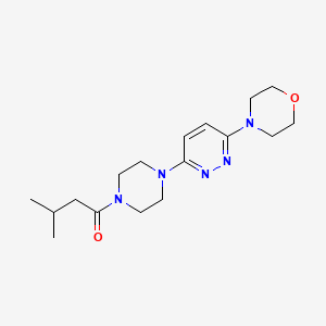 3-Methyl-1-(4-(6-morpholinopyridazin-3-yl)piperazin-1-yl)butan-1-one - 898460-01-0