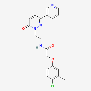 2-(4-chloro-3-methylphenoxy)-N-(2-(6-oxo-3-(pyridin-3-yl)pyridazin-1(6H)-yl)ethyl)acetamide - 1105207-90-6