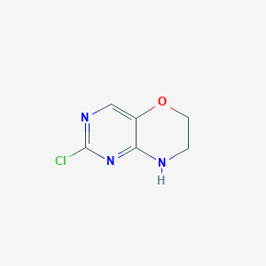 2-Chloro-7,8-dihydro-6H-pyrimido[5,4-b][1,4]oxazine - 1303587-99-6