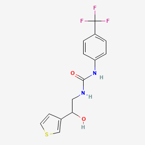 1-(2-Hydroxy-2-(thiophen-3-yl)ethyl)-3-(4-(trifluoromethyl)phenyl)urea - 1251683-21-2