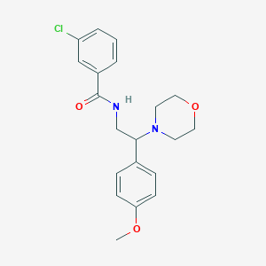 3-chloro-N-(2-(4-methoxyphenyl)-2-morpholinoethyl)benzamide - 941941-04-4