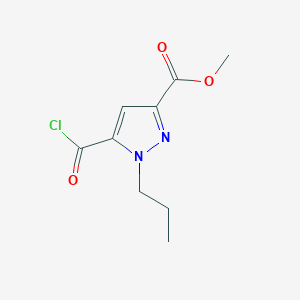 Methyl 5-(chlorocarbonyl)-1-propyl-1H-pyrazole-3-carboxylate - 1946822-87-2