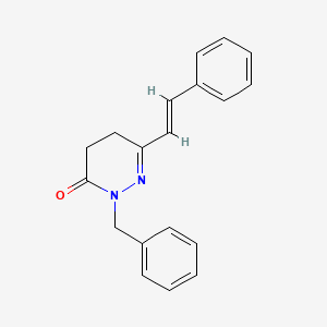 2-benzyl-6-styryl-4,5-dihydro-3(2H)-pyridazinone - 337921-95-6