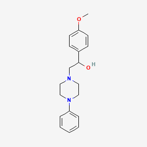 1-(4-methoxyphenyl)-2-(4-phenylpiperazin-1-yl)ethan-1-ol - 97888-69-2