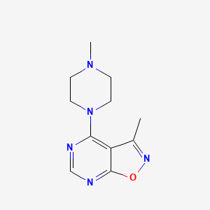 3-Methyl-4-(4-methylpiperazino)isoxazolo[5,4-d]pyrimidine - 866049-34-5