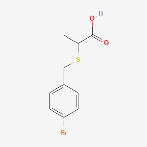 2-{[(4-Bromophenyl)methyl]sulfanyl}propanoic acid - 360774-22-7