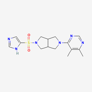 4-[5-(1H-imidazole-4-sulfonyl)-octahydropyrrolo[3,4-c]pyrrol-2-yl]-5,6-dimethylpyrimidine - 2200397-74-4
