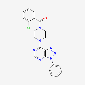 (2-chlorophenyl)(4-(3-phenyl-3H-[1,2,3]triazolo[4,5-d]pyrimidin-7-yl)piperazin-1-yl)methanone - 920262-31-3