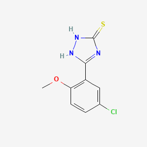 5-(5-chloro-2-methoxyphenyl)-4H-1,2,4-triazole-3-thiol - 554423-96-0