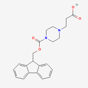 3-(4-{[(9H-fluoren-9-yl)methoxy]carbonyl}piperazin-1-yl)propanoic acid - 1339485-97-0