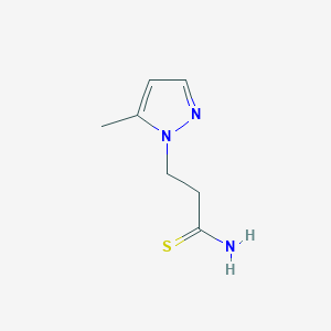 3-(5-methyl-1H-pyrazol-1-yl)propanethioamide - 1006460-98-5
