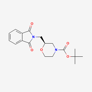 (S)-tert-butyl 2-((1,3-dioxoisoindolin-2-yl)methyl)morpholine-4-carboxylate - 1308849-91-3