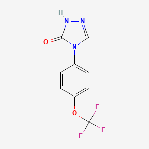 4-[4-(trifluoromethoxy)phenyl]-2,4-dihydro-3H-1,2,4-triazol-3-one - 155431-35-9