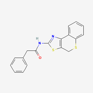 2-phenyl-N-(4H-thiochromeno[4,3-d]thiazol-2-yl)acetamide - 681230-05-7