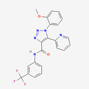 1-(2-methoxyphenyl)-5-pyridin-2-yl-N-[3-(trifluoromethyl)phenyl]-1H-1,2,3-triazole-4-carboxamide - 1396862-65-9
