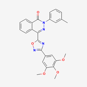 2-(3-methylphenyl)-4-[3-(3,4,5-trimethoxyphenyl)-1,2,4-oxadiazol-5-yl]phthalazin-1(2H)-one - 1207035-43-5