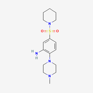 2-(4-Methylpiperazin-1-yl)-5-(piperidine-1-sulfonyl)aniline - 901273-43-6
