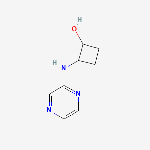 2-[(Pyrazin-2-yl)amino]cyclobutan-1-ol - 2201872-58-2