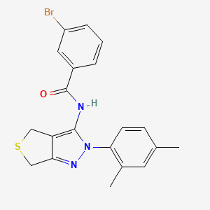 3-bromo-N-(2-(2,4-dimethylphenyl)-4,6-dihydro-2H-thieno[3,4-c]pyrazol-3-yl)benzamide - 396720-18-6
